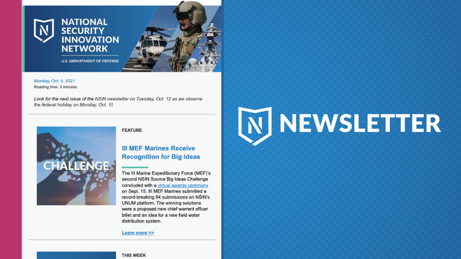 NSIN Newsletter Oct. 4, 2021