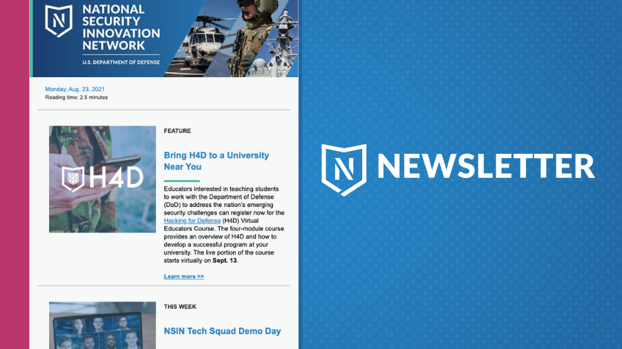 NSIN Newsletter Aug. 23, 2021